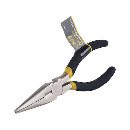 Steel Grip Steel Grip 6-1/2 in. Carbon Steel Long Nose Pliers 2261741